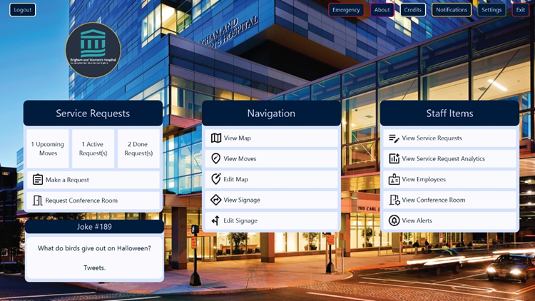 Bringham & Women’s Hospital Kiosk